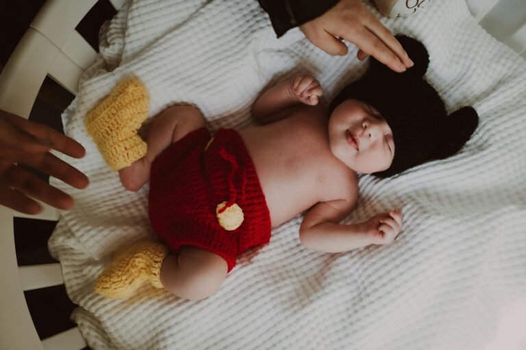 tresse-de-lit-bébé-avec-un-bout-de-chou